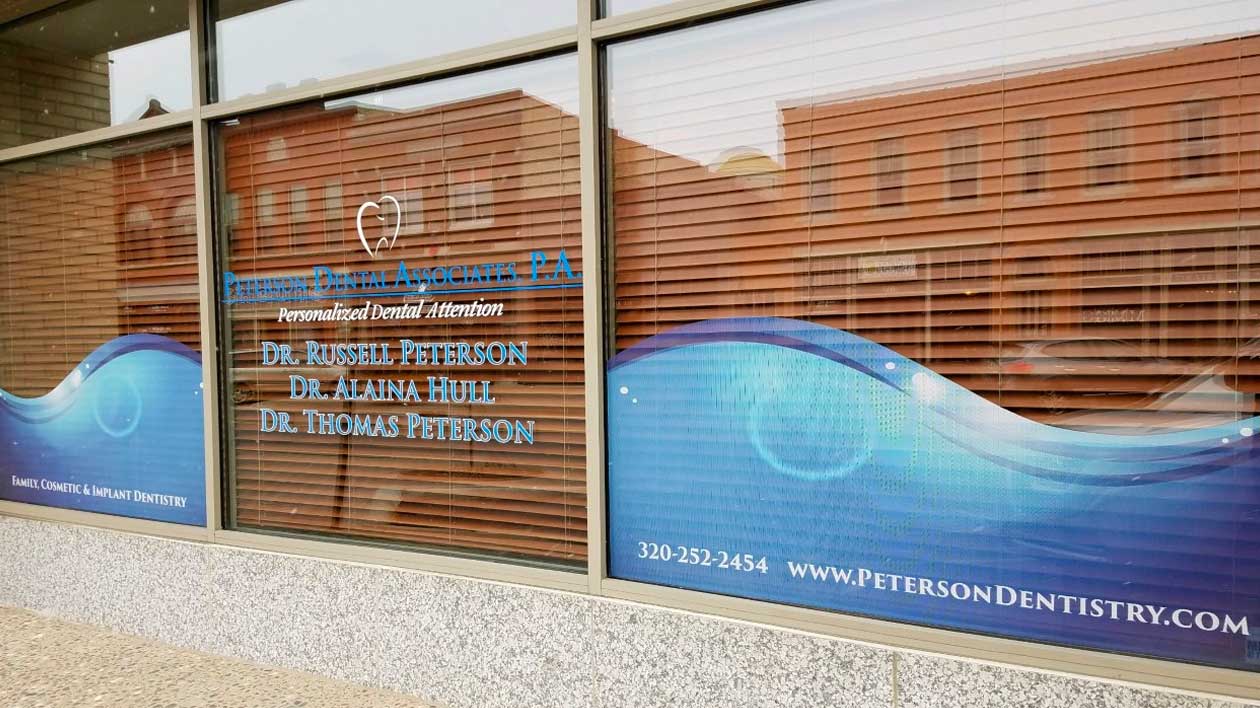 Peterson Dentistry Front Window